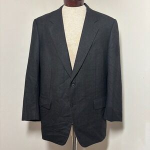 $1695 Corneliani Vogue Jacket Charcoal Extra Fine Flannel Wool Blazer It‎ 54/44R
